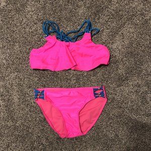 Girl's Hot Pink Bikini